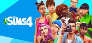 The Sims 4 game banner - find where to play in the cloud