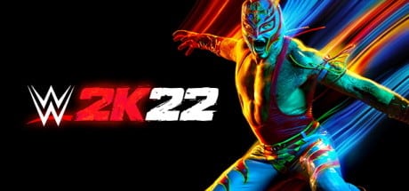 WWE 2K22 game banner - find out where to play in the cloud