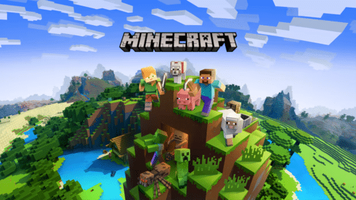 Minecraft game banner - find out where to play in the cloud