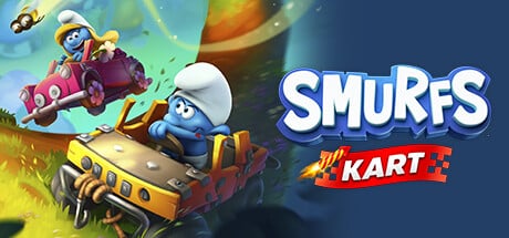 Smurfs Kart game banner - find where to play in the cloud