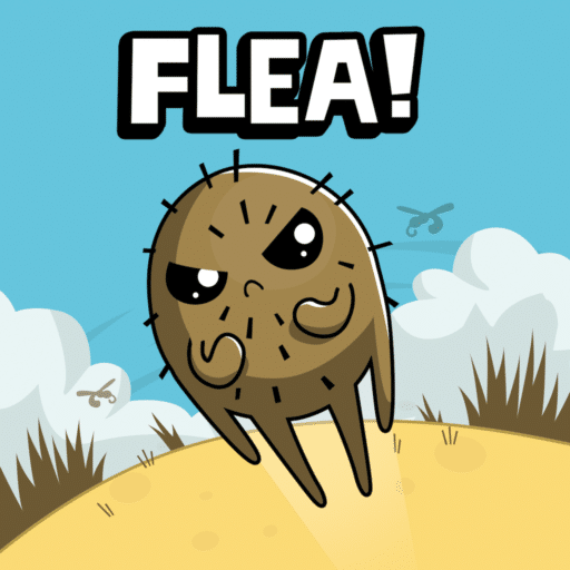 Flea! game banner - find where to play in the cloud