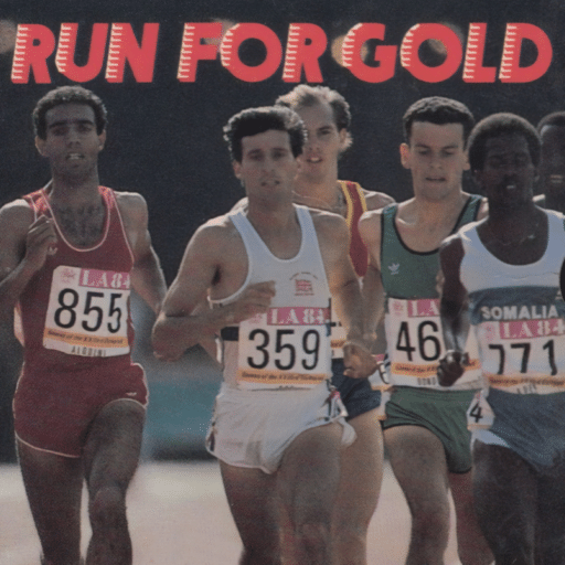 Run for Gold game banner - find where to play in the cloud