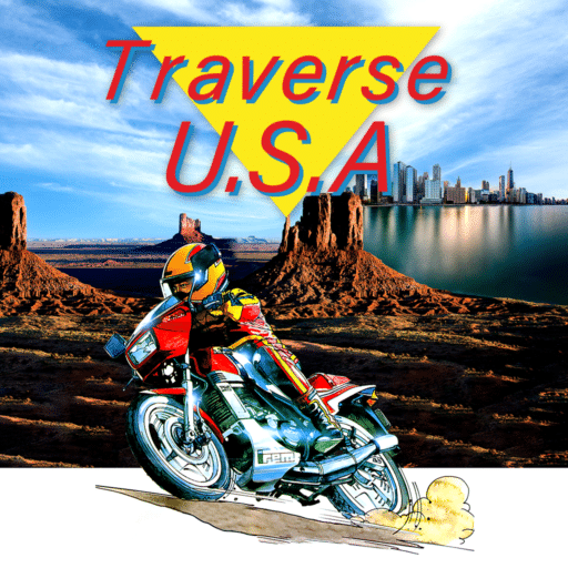 Moto Race USA (aka Traverse USA) game banner - find where to play in the cloud