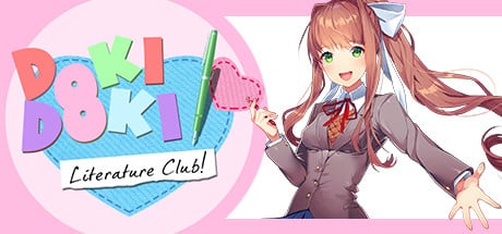Doki Doki Literature Club! game banner - find where to play in the cloud