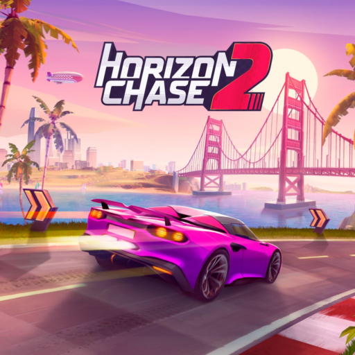 Horizon Chase 2 game banner - find out where to play in the cloud